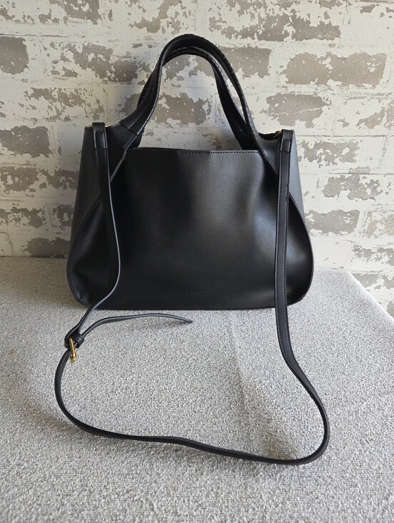 Melie Bianco Handbags - Melie Bianco Black Vegan Leather Handbag Crossbody Bag